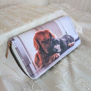 Zippered Wallet 8" x 4" Dog & Cat